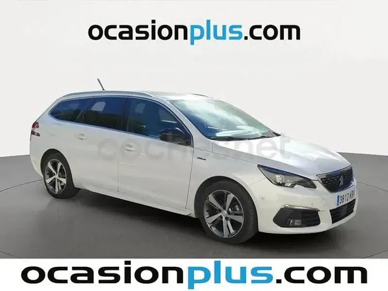 Usado Peugeot 308 SW GT-line 130 CV (95 kW) 2018 Blanco Familiar