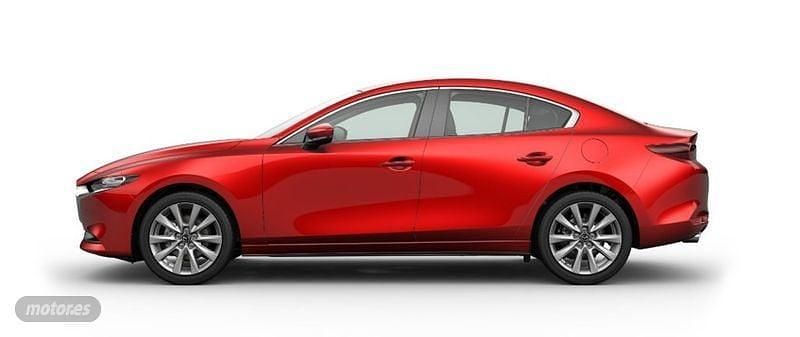 Rojo Usado 2021 Mazda 3 Berlina | 24.800 € (Un poco caro) - Imagen 1/3