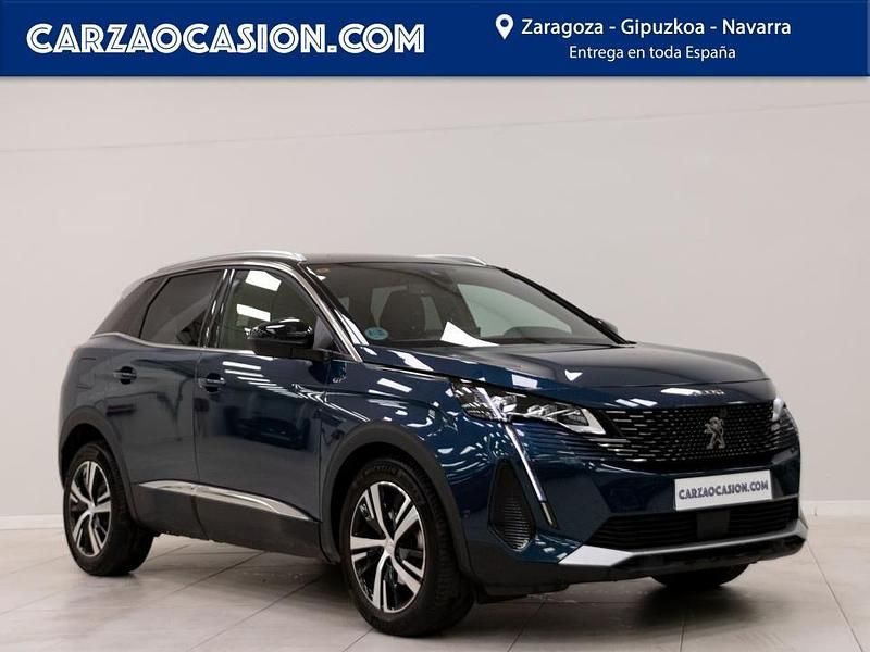 Azul Usado 2021 Peugeot 3008 GT SUV | 22.900 € (Caro) - Imagen 1/4