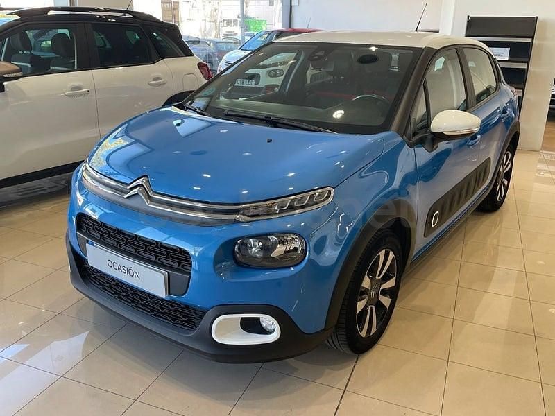 Usado Citroën C3 Feel 82 CV (60 kW) 2019 Azul Utilitario