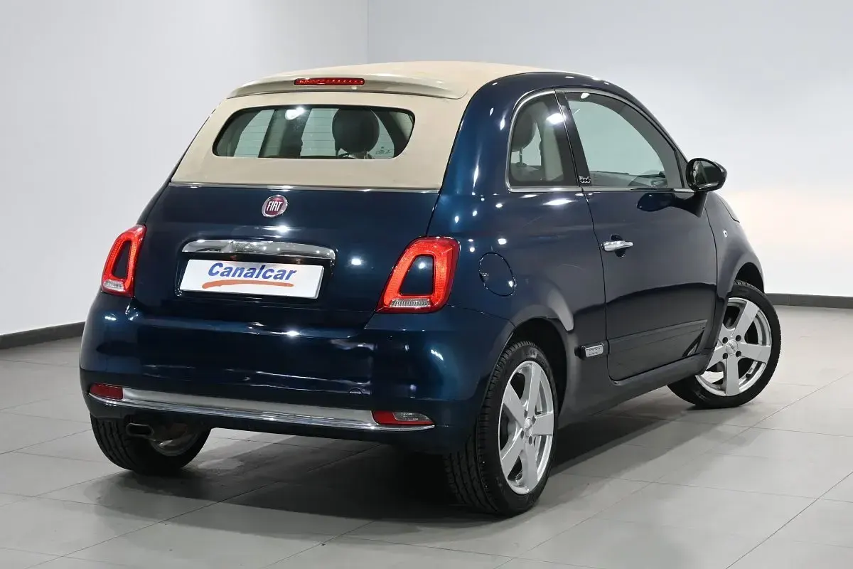 Usado Fiat 500C S 69 CV (50 kW) 2016 Azul Descapotable