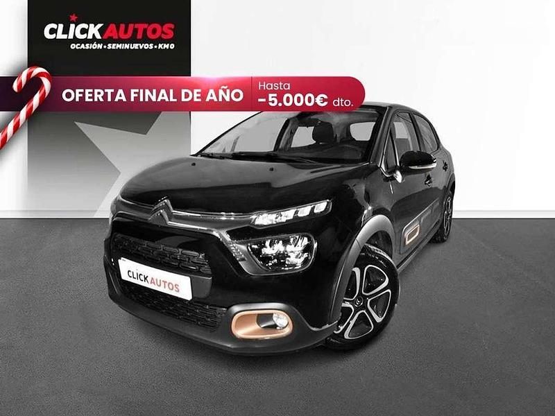 Negro Usado 2023 Citroën C3 PureTech Utilitario | 9900 € (Buen precio) - Imagen 1/4