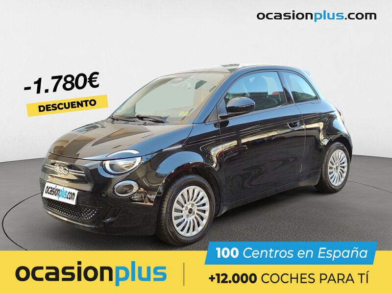 Negro Usado 2022 Fiat 500e Icon Utilitario | 14.400 € (Precio justo) - Imagen 1/4