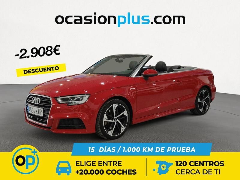 Usado Audi A3 Cabriolet S-Line 190 CV (139 kW) 2019 Rojo Descapotable