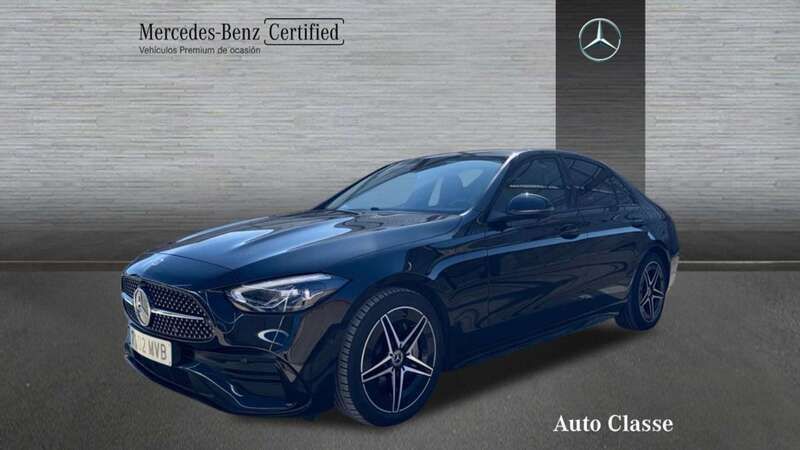 Negro obsidiana Usado 2024 Mercedes C200 AMG line Berlina | 42.900 € (Precio justo) - Imagen 1/4
