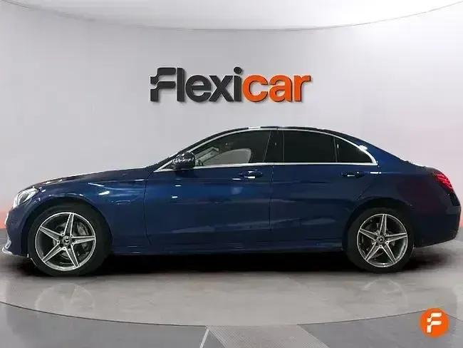 Usado Mercedes C200 136 CV (100 kW) 2018 Azul Berlina
