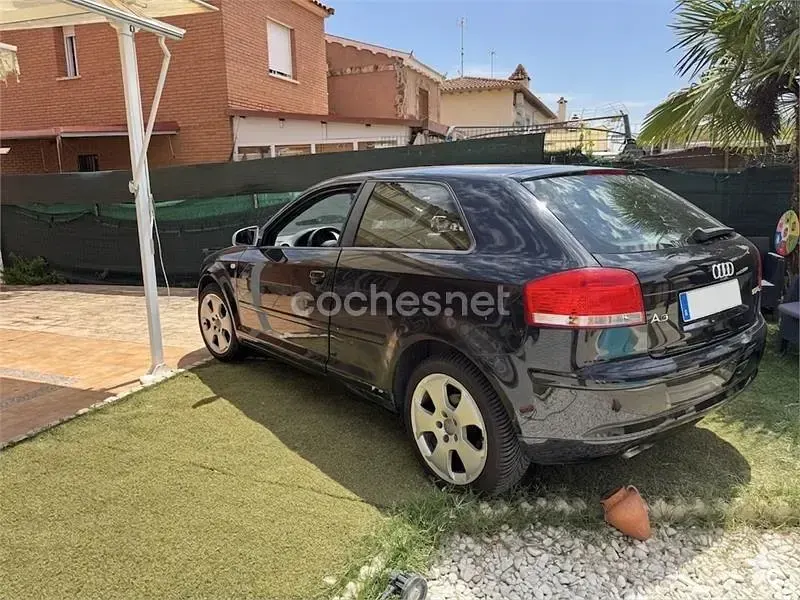 Usado Audi A3 S-Line 105 CV (77 kW) 2007 Negro Utilitario