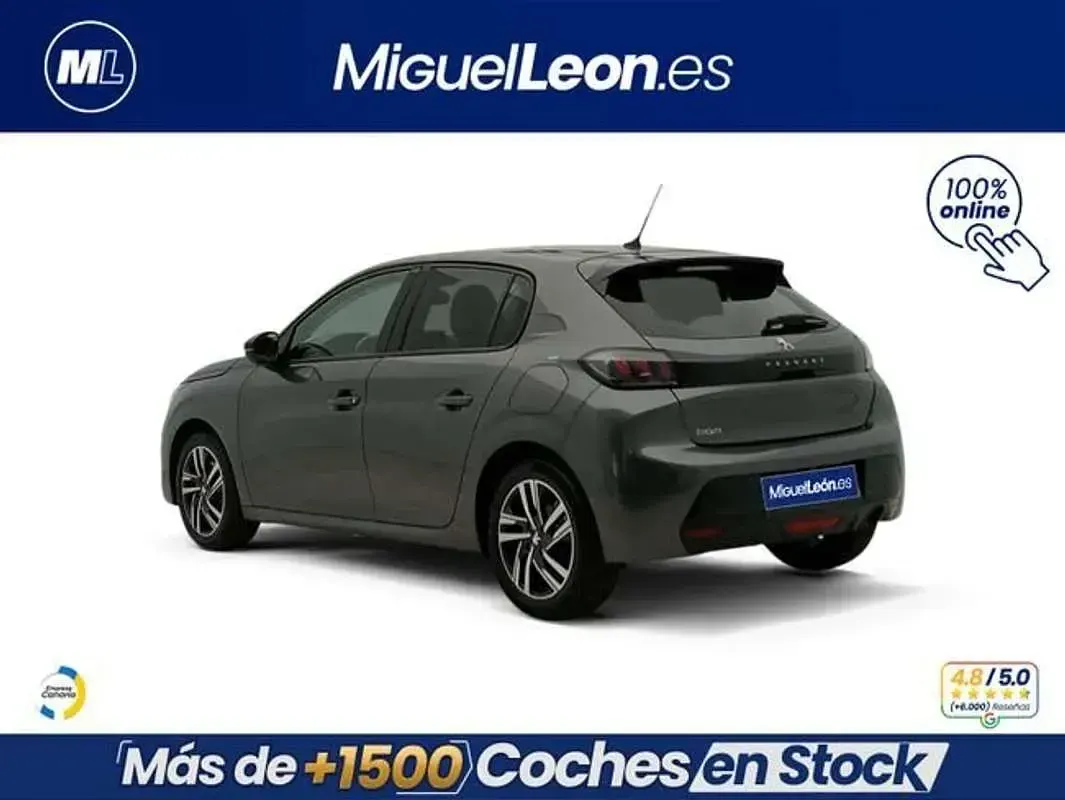 Usado Peugeot 208 Allure 102 CV (75 kW) 2023 Gris Utilitario