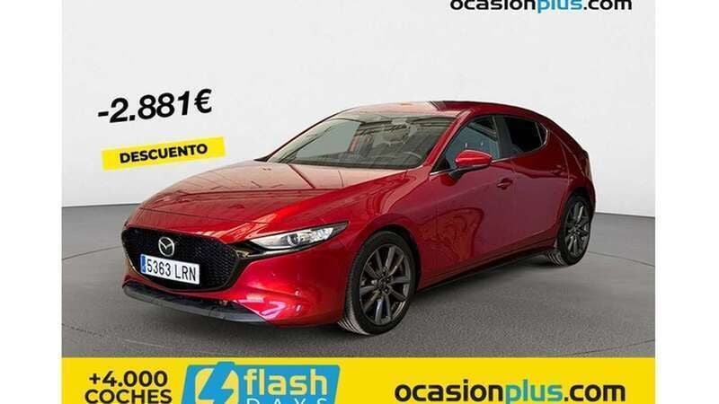 Rojo Usado 2021 Mazda 3 Utilitario | 19.955 € (Buen precio) - Imagen 1/1