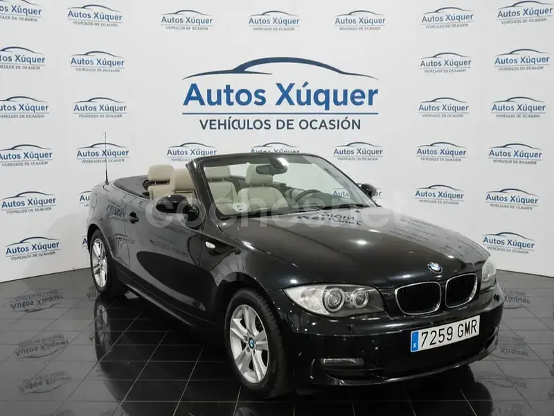 Usado BMW 120 Cabriolet 177 CV (130 kW) 2009 Negro Descapotable