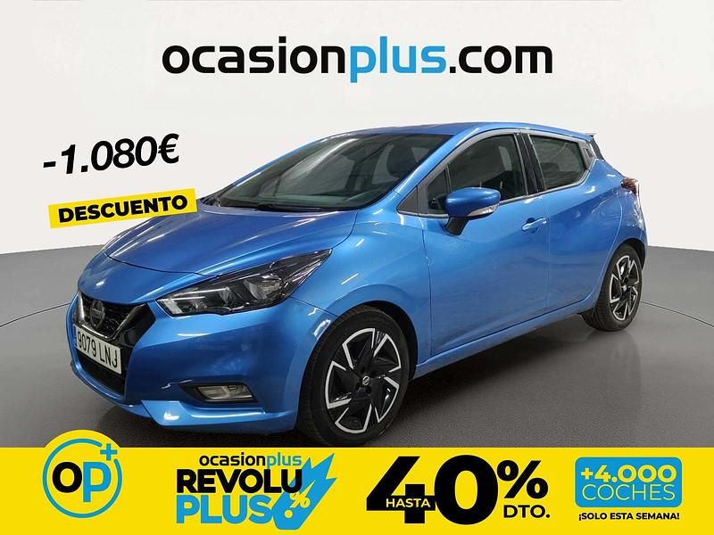 Usado Nissan Micra Acenta 92 CV (67 kW) 2021 Azul Utilitario