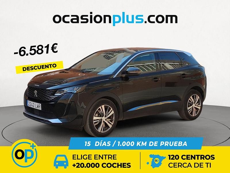 Negro Usado 2022 Peugeot 3008 Allure Recogida | 20.150 € (Precio justo) - Imagen 1/3