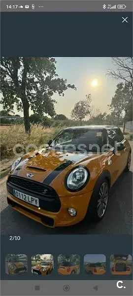 Usado Mini Cooper S 184 CV (135 kW) 2015 Naranja Utilitario