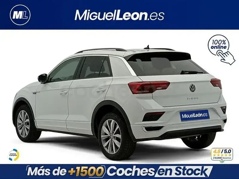 Usado VW T-Roc 110 CV (80 kW) 2022 Blanco SUV