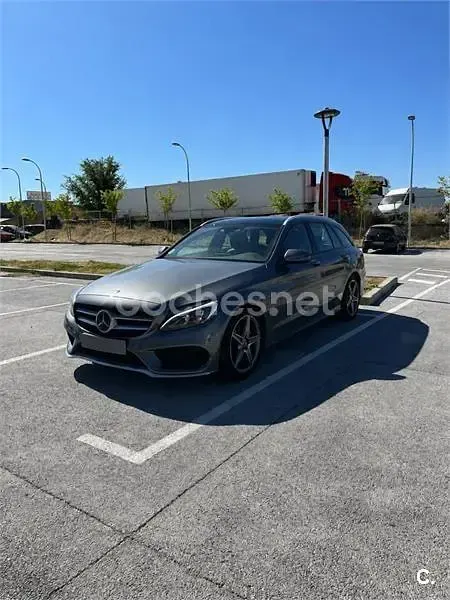 Usado Mercedes C200 150 CV (110 kW) 2017 Gris / plata Familiar