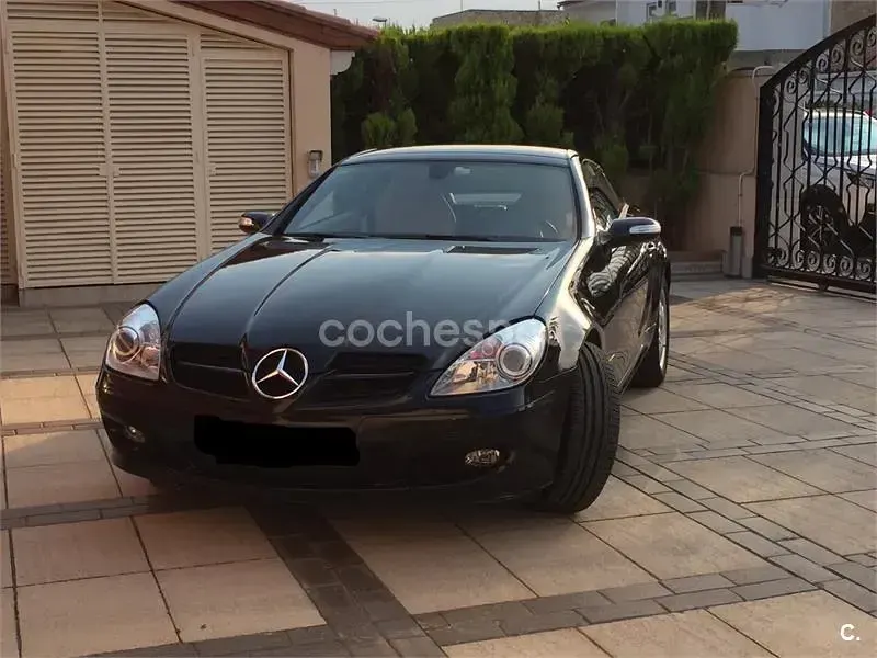 Usado Mercedes SLK200 163 CV (119 kW) 2004 Negro Descapotable