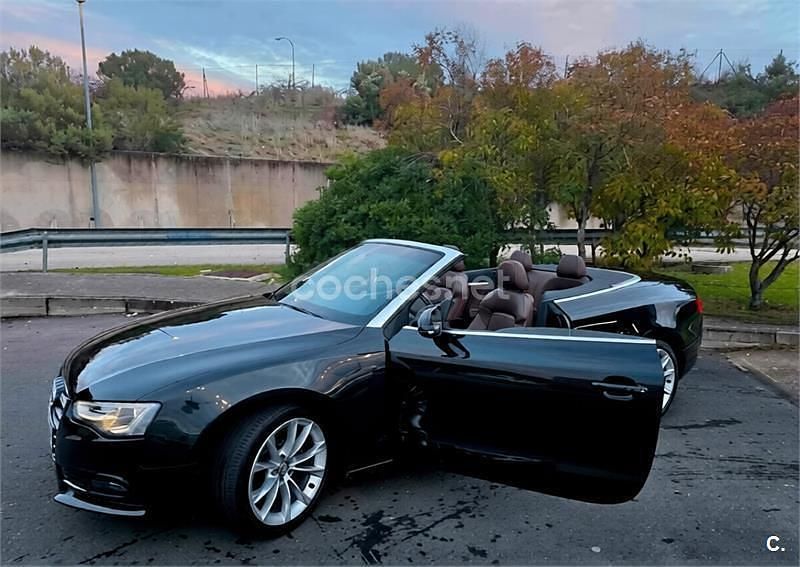 Usado Audi A5 Cabriolet 177 CV (130 kW) 2014 Negro Descapotable