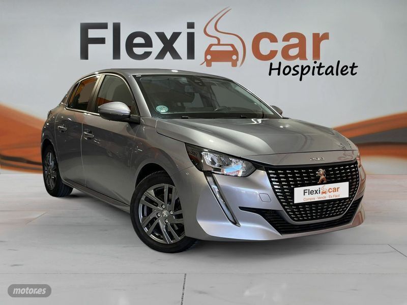 Usado Peugeot 208 Active 100 CV (73 kW) 2021 Gris Utilitario