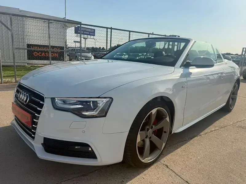 Usado Audi A5 Cabriolet S-Line 218 CV (160 kW) 2015 Blanco Descapotable