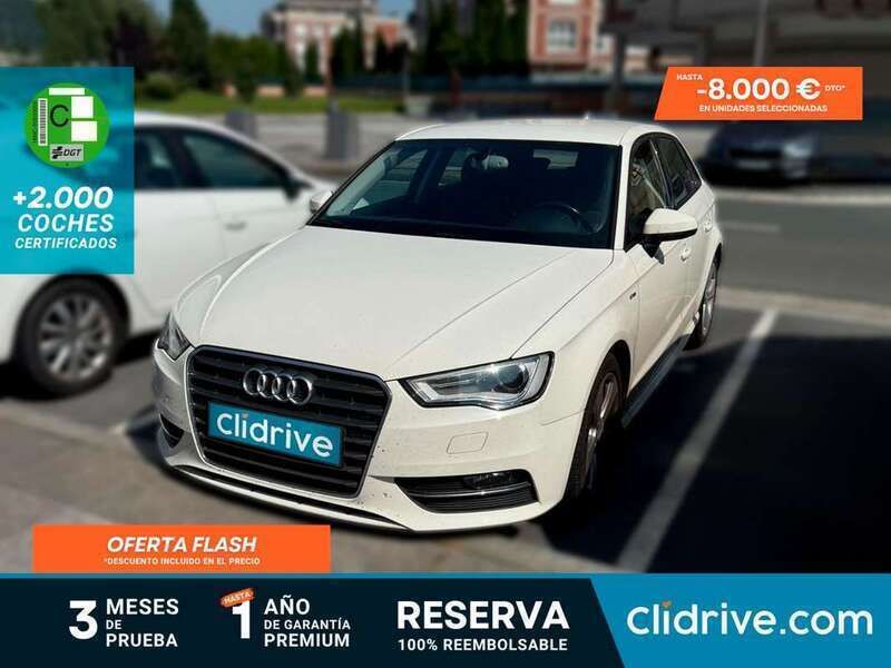 Blanco Usado 2014 Audi A3 Sportback Ambition Utilitario | 13.390 € (Precio justo) - Imagen 1/3