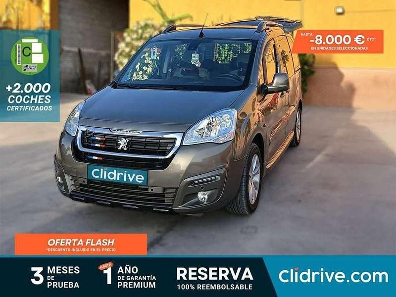 Gris Usado 2018 Peugeot Partner Tepee Style Monovolumen | 13.190 € (Precio justo) - Imagen 1/3