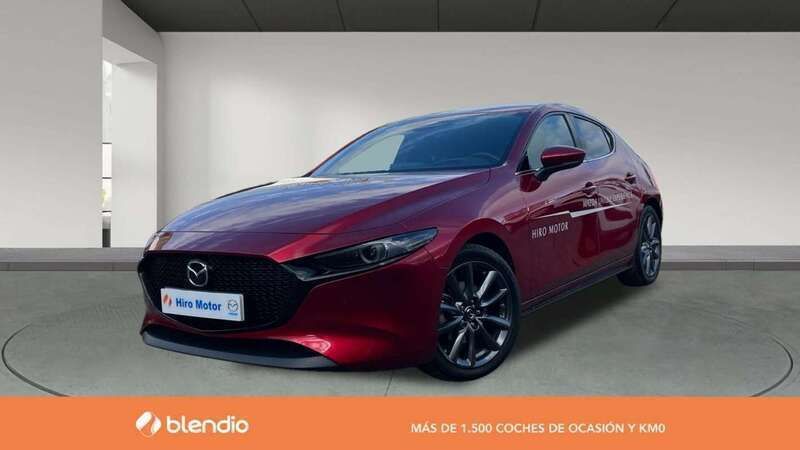Rojo Usado 2023 Mazda 3 Exclusive-Line Berlina | 24.600 € (Precio justo) - Imagen 1/4