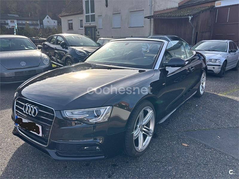 Negro Usado 2013 Audi A5 Cabriolet S-Line Descapotable | 14.500 € (Buen precio) - Imagen 1/4