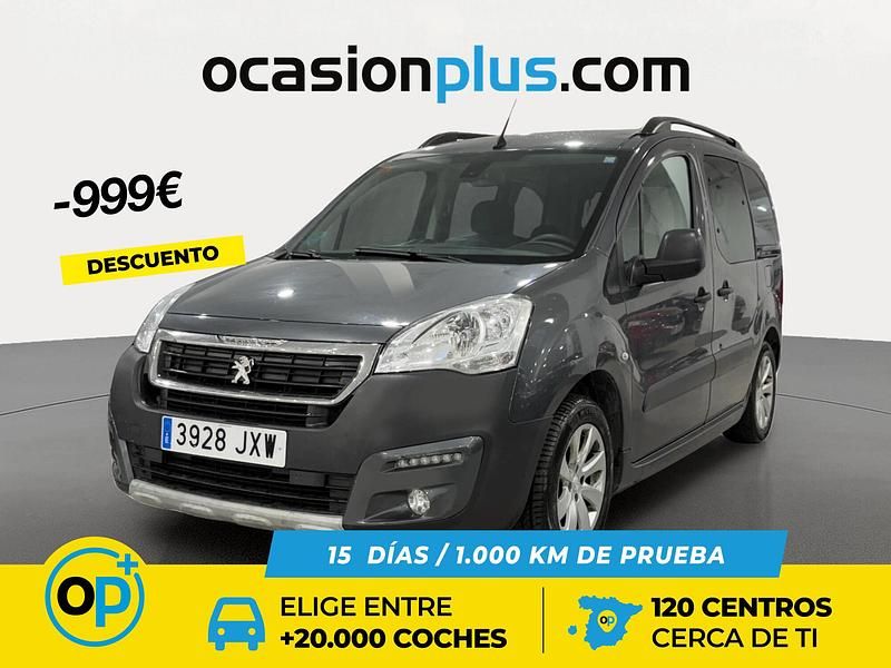 Gris Usado 2017 Peugeot Partner Outdoor Monovolumen | 13.190 € (Precio justo) - Imagen 1/4