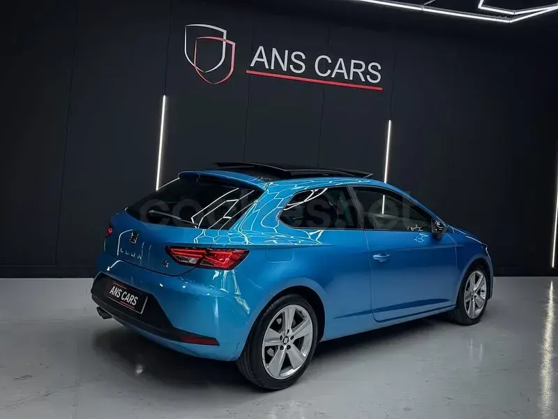 Usado Seat Leon FR 150 CV (110 kW) 2014 Azul Berlina