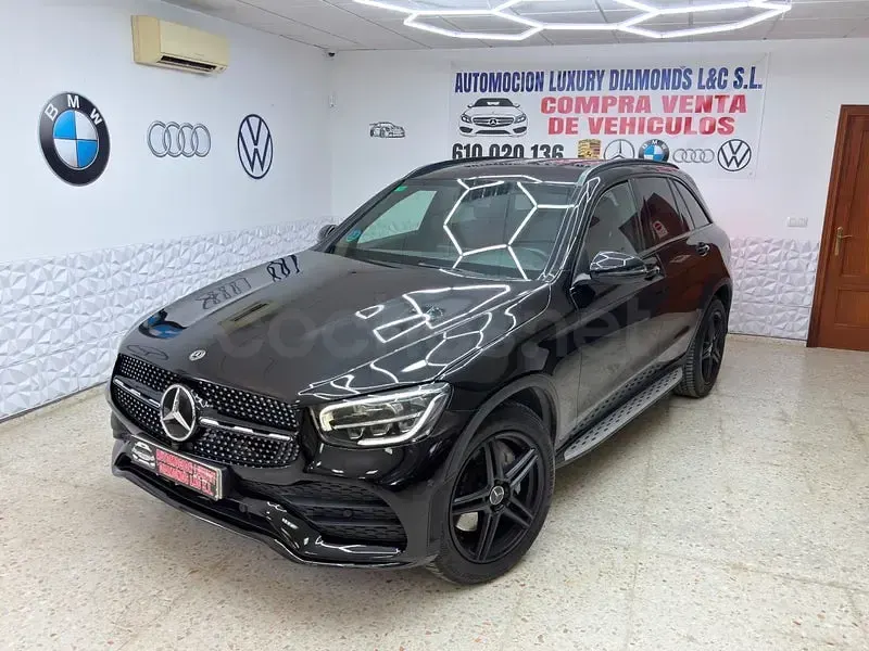 Usado Mercedes GLC220 194 CV (142 kW) 2020 Negro SUV
