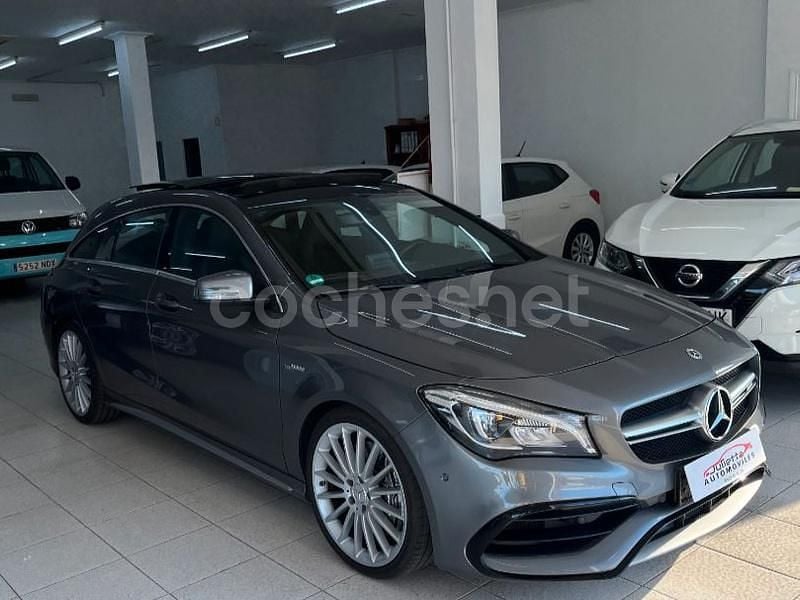 Gris / plata Usado 2018 Mercedes CLA45 AMG Shooting Brake Familiar | 29.500 € (Buen precio) - Imagen 1/4