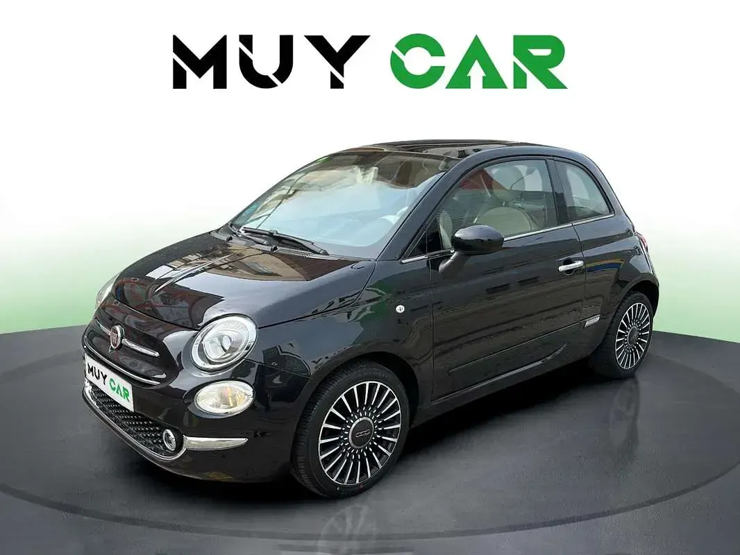 Usado Fiat 500 Lounge 69 CV (50 kW) 2017 Negro Utilitario