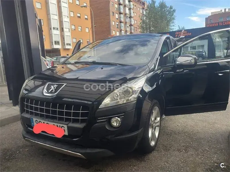Usado Peugeot 3008 Sport 110 CV (80 kW) 2009 Negro Familiar