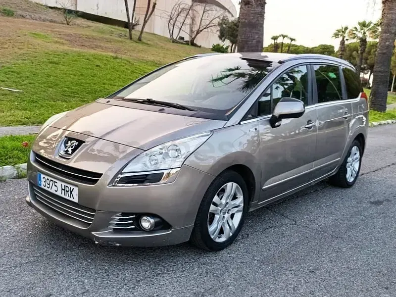 Usado Peugeot 5008 Style 115 CV (84 kW) 2013 Beige Monovolumen