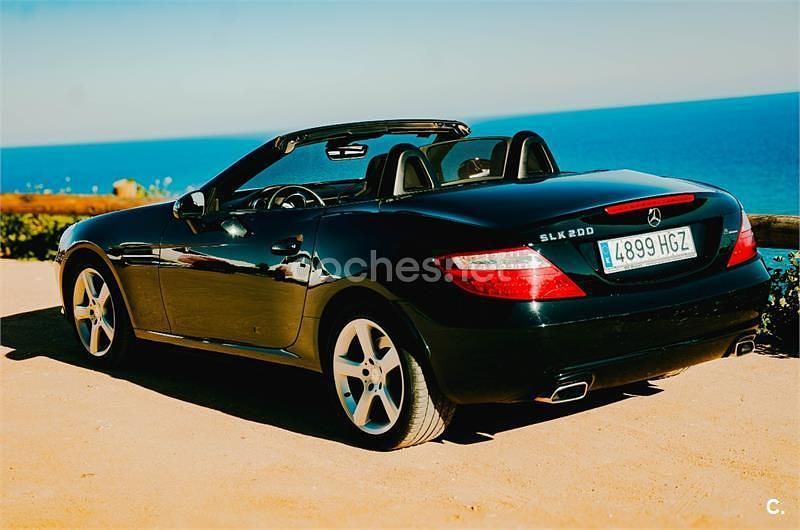 Usado Mercedes SLK200 184 CV (135 kW) 2011 Negro Descapotable