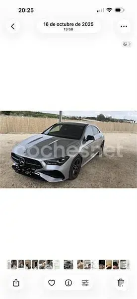 Usado Mercedes CLA220 190 CV (139 kW) 2025 Gris / plata Berlina