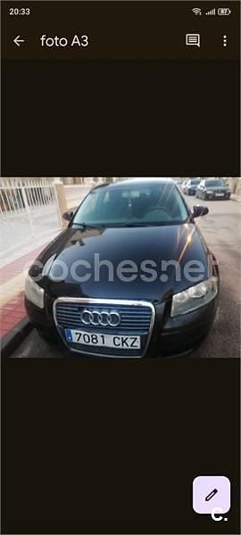 Negro Usado 2003 Audi A3 Ambition Berlina | 1500 € (Super precio) - Imagen 1/4
