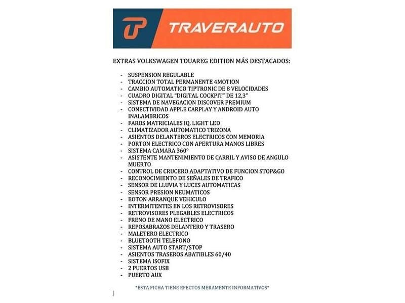 Usado VW Touareg Elegance 231 CV (169 kW) 2021 Blanco SUV