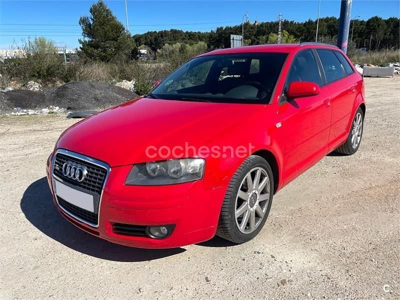 Usado Audi A3 S-Line 140 CV (102 kW) 2006 Rojo Utilitario