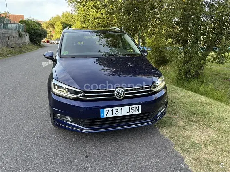 Usado VW Touran Sportline 150 CV (110 kW) 2016 Azul Monovolumen