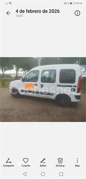 Usado Renault Kangoo Expression 85 CV (62 kW) 2009 Blanco Familiar