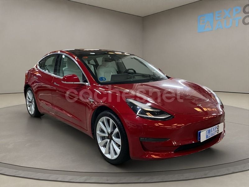 Granate Usado 2019 Tesla Model 3 Berlina | 27.975 € (Precio justo) - Imagen 1/4