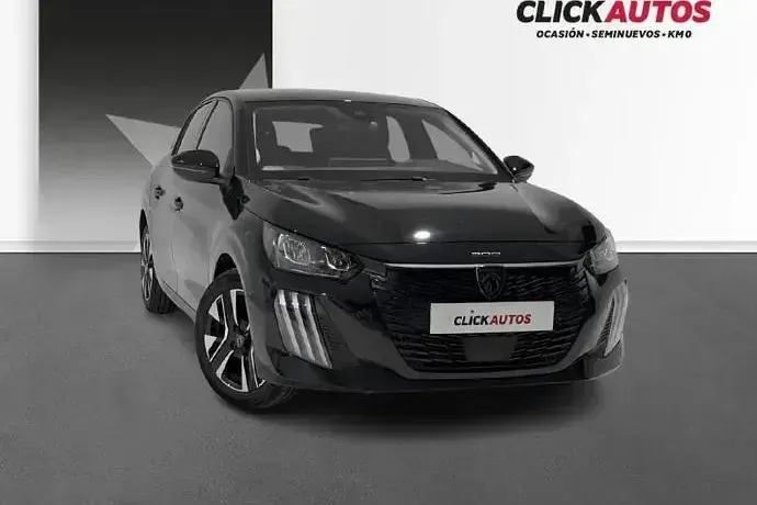 Usado Peugeot 208 Allure 100 CV (73 kW) 2025 Negro Utilitario