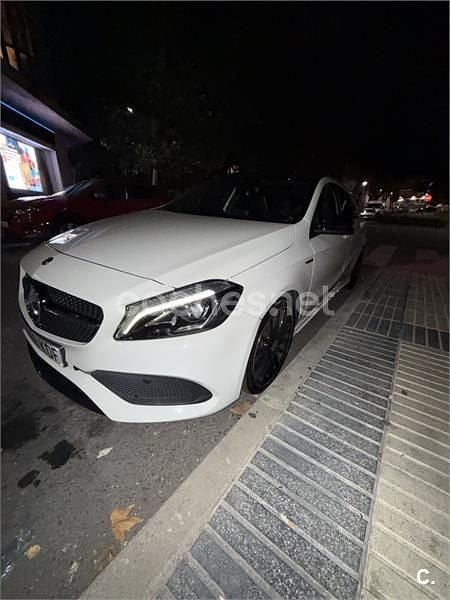 Usado Mercedes A200 AMG line 136 CV (100 kW) 2017 Blanco Berlina