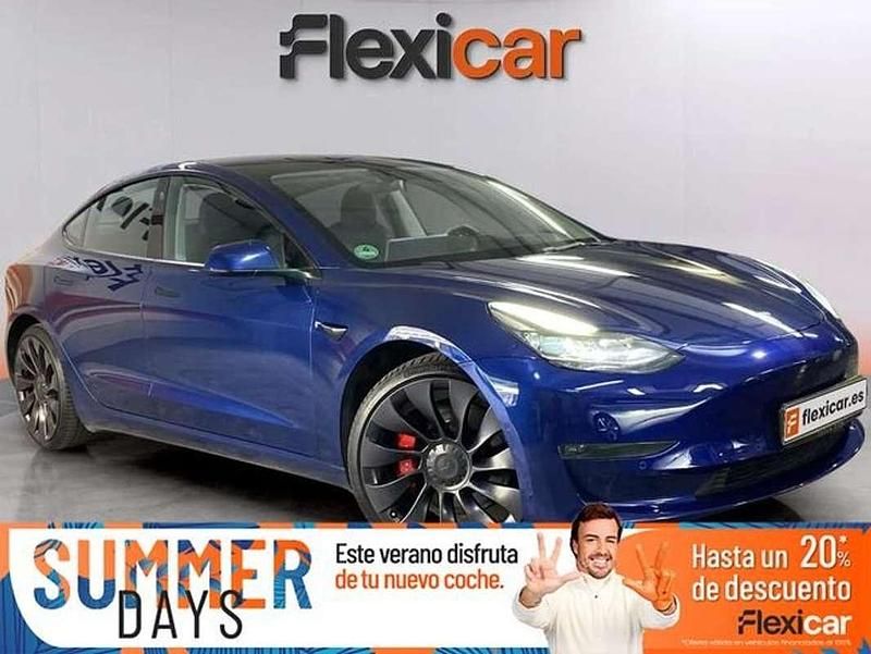 Azul Usado 2021 Tesla Model 3 Berlina | 26.490 € (Precio justo) - Imagen 1/4