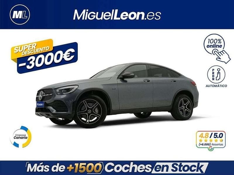Gris Usado 2021 Mercedes GLC300e Coupe | 36.985 € (Super precio) - Imagen 1/3