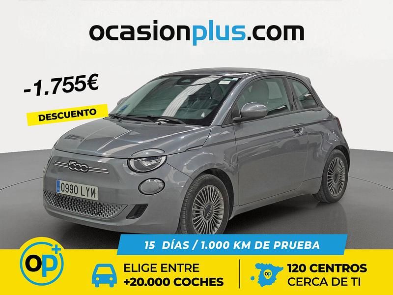 Usado Fiat 500e Icon 86 kW (118 CV) 2022 Gris Utilitario
