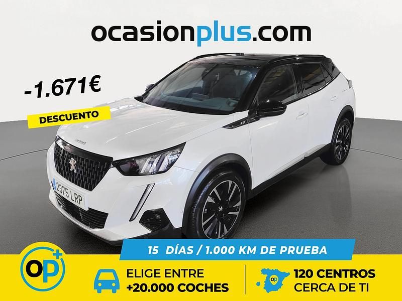 Blanco Usado 2021 Peugeot 2008 GT SUV | 16.990 € (Precio justo) - Imagen 1/4