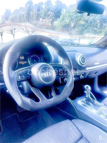 Usado Audi A3 150 CV (110 kW) 2017 Negro Berlina