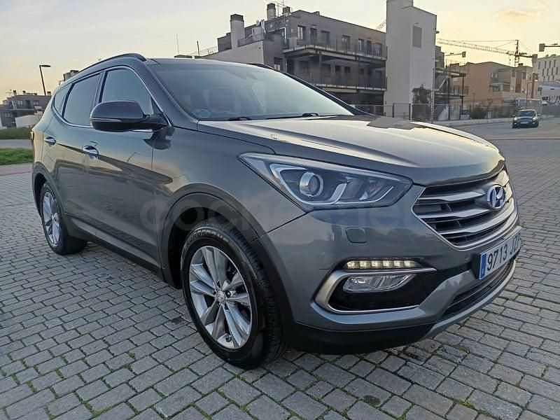 Usado Hyundai Santa Fe 200 CV (147 kW) 2017 Gris / plata SUV